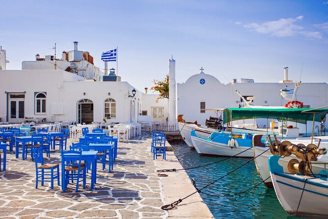 4 Day Private Tour to Paros, Mykonos, Santorini, - Day 2: Ferry to Mykonos, Little Venice walks, and the optional farm tasting