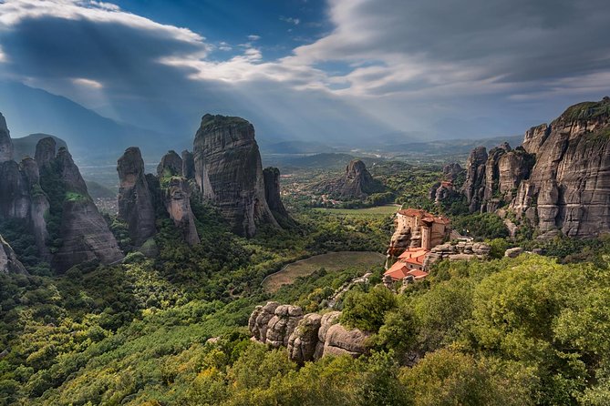 4 Days Private Tour: Corinth - Mycenae - Nafplio - Olympia- Delphi & Meteora - Meteora monasteries on “holy rocks”: Great Meteoron plus Agios Stefanos or Roussanou