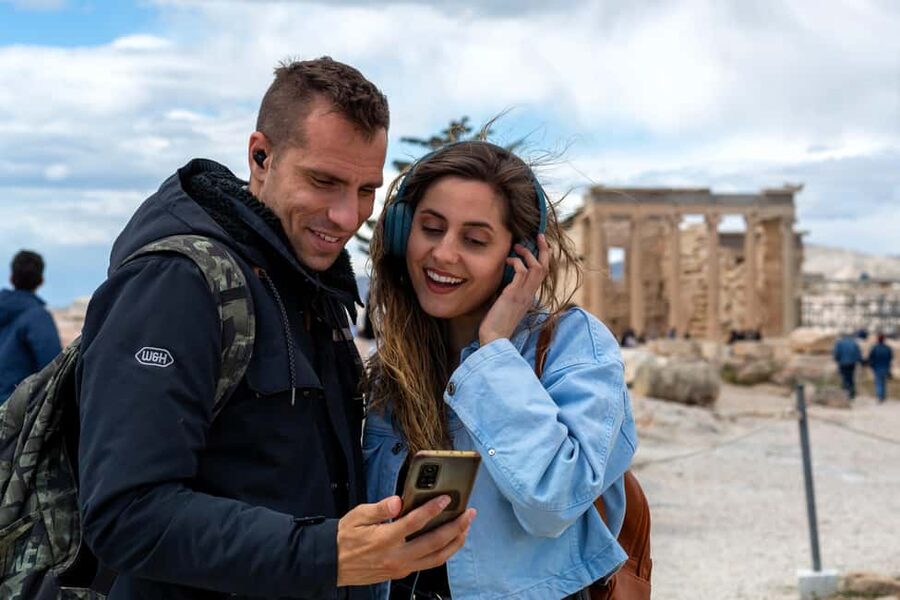 Acropolis: 3D representations & audiovisual self-guided tour - The rest of the hill: 17 audio stops across the UNESCO site