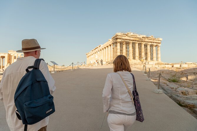 Acropolis 'GOLDEN-HOUR' Private Tour with Licensed Expert Guide - Climbing toward Propylaea: the gateway moment you should slow down for