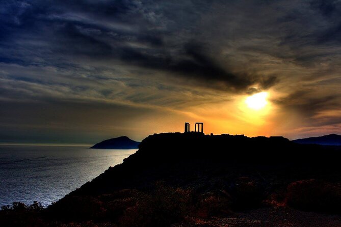 Amazing Sunset at Poseidon's Temple, Cape Sounio - Lake Vouliagmeni stop: the 24°C detail is the whole point