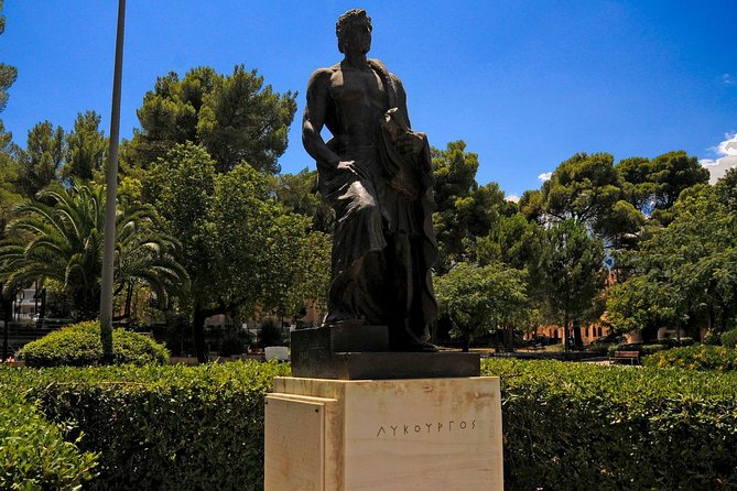 Ancient Sparta Ancient Corinth Private Tour from Athens/ Nafplio - Optional Olive Museum in Sparta: science, fossils, and Linear B replicas