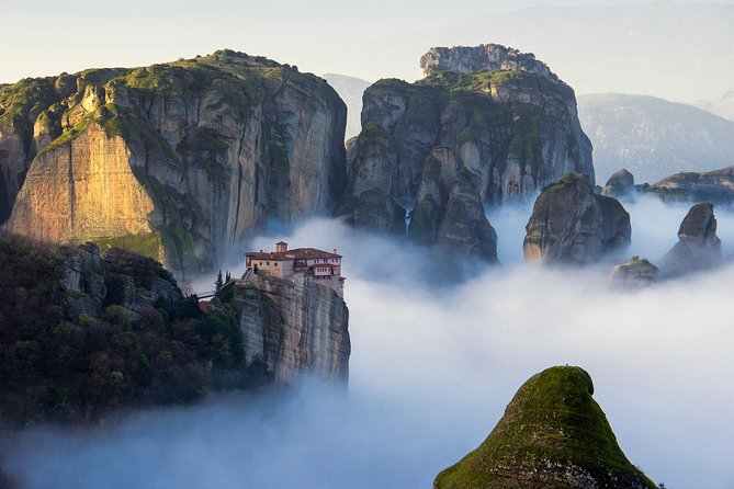 Athens: 3 days 2 nights Meteora with small size tours & hotel - Day 1 from Athens to the monastery viewpoints, with sunset timing