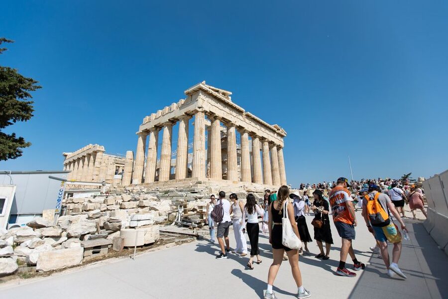 Athens: Acropolis Guided Walking Tour & Plaka Audio Tour - Propylaea, Temple of Athena Nike, and the route that builds your view