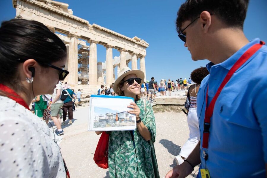 Athens: Acropolis Guided Walking Tour & Plaka Audio Tour - Meeting at KeyTours and getting started smoothly