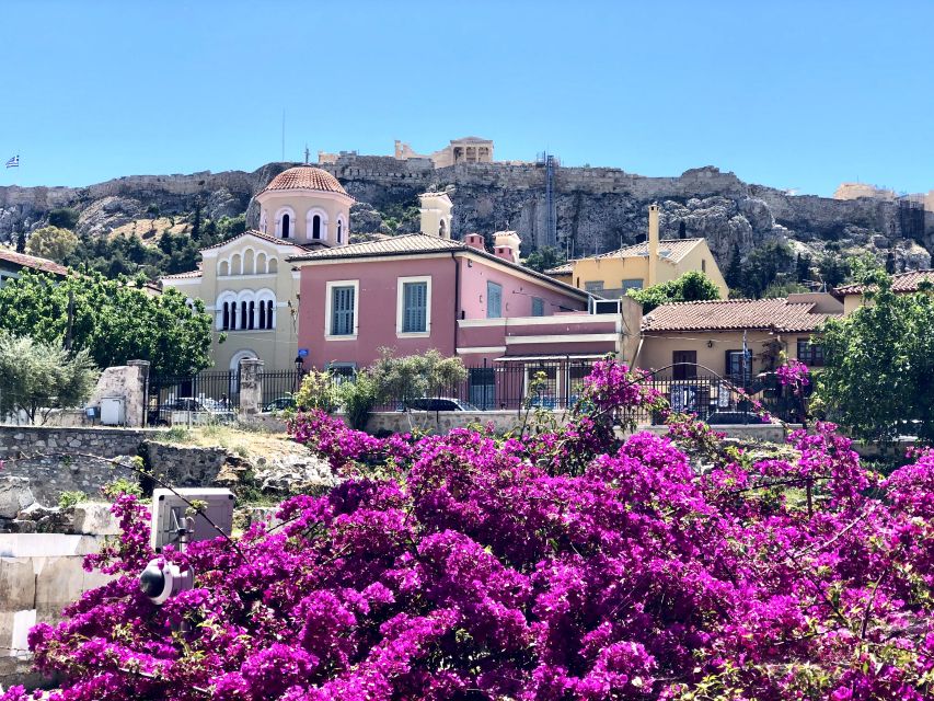 Athens:Acropolis - Historical Center Walking Tour in Spanish - Viewpoints up top: Hadrian’s Arch, Temple of Zeus, Odeon, and the hills you can name