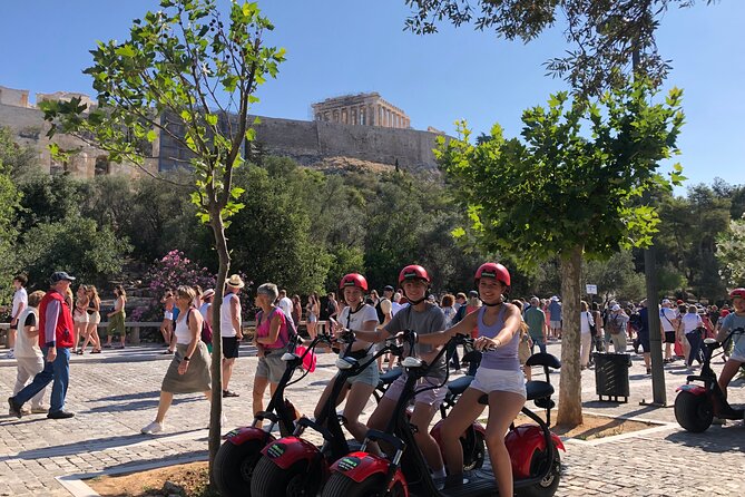 Athens Acropolis Official E-Scooter Guided Tour Fat E-Bike - Your ride setup: fat e-bikes, eco-scooters, helmets, and water