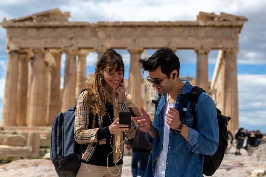 Athens: Acropolis Self-Guided Audiovisual Tour w/ 3D Models - Getting started at the West Slope main entrance