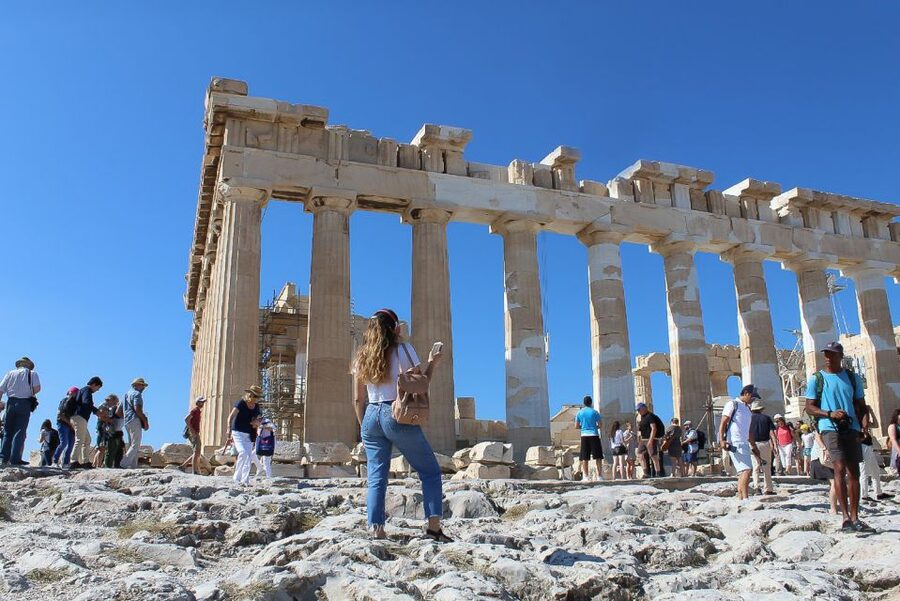 Athens: Acropolis Ticket with Multilingual Audio Guide - Propylaea first, then the Parthenon area in clear story order