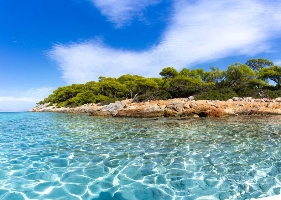 Athens: Aegina, Agistri & Metopi Swimming Cruise with lunch - Lunch and Drinks: Greek Buffet With Unlimited Local Wine and Coffee