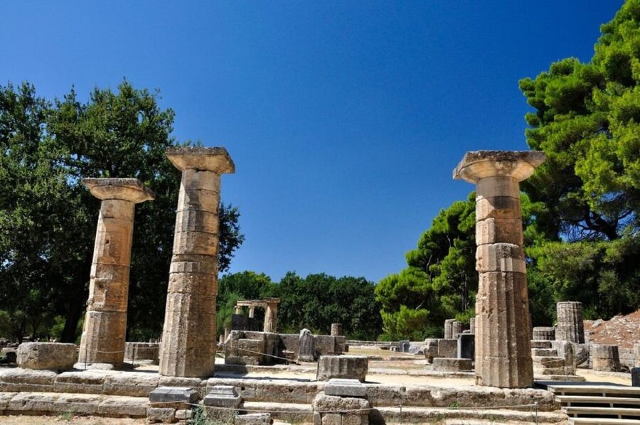 Athens: Ancient Olympia and Corinth Canal Private Tour - Lunch at La Belle Helene: home-cooked, not a tourist shortcut