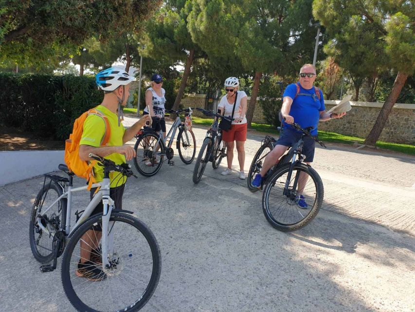 Athens: Authentic neighborhoods & the beach Bike Tour - SNFCC and the views from the modern building above Athens