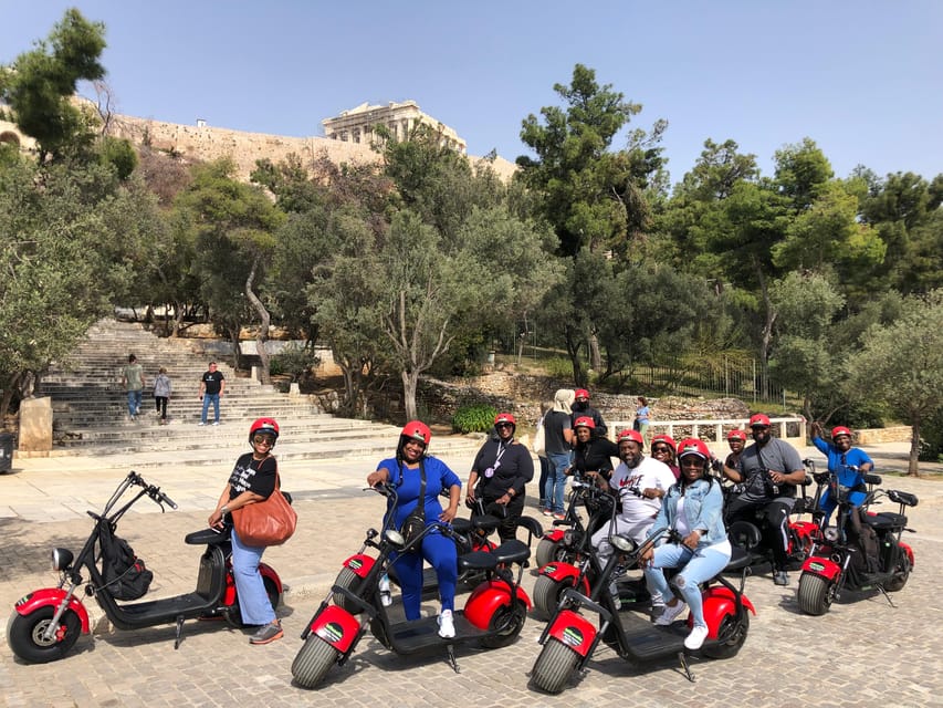 Athens: Award-Winning Acropolis Guided e-Scooter Tour - Thiseio, the Temple of Hephaestus, and the included juice break