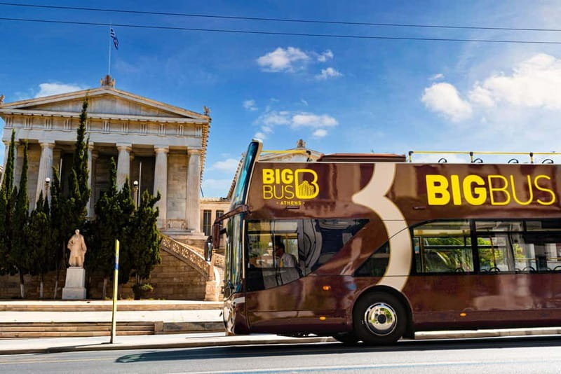 Athens: Big Bus Hop-on, Hop-off Tour by Open-Top Bus - Route Map in Plain English: Red, Purple, and Green