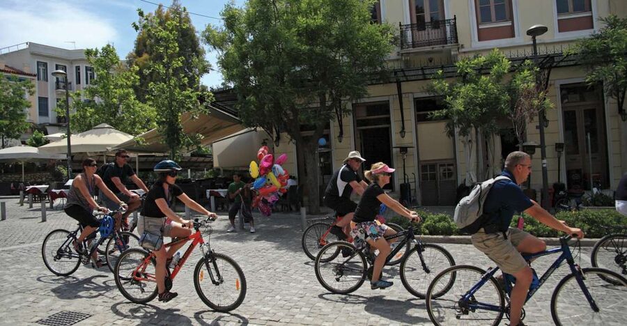 Athens: Bike Tour of Athens Historical Centre - Starting at Tzireon 12, getting set up, then rolling out