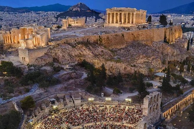 Athens By Night Private Sightseeing Tour - Where to walk after dark: Ancient Agora, Plaka bites, and Monastiraki browsing