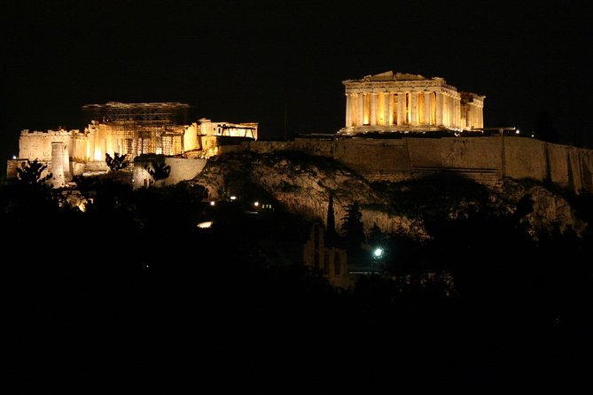 Athens by Night private tour /4 hours ( music & Folklore dance) - The illuminated Acropolis area and the drive down to Plaka