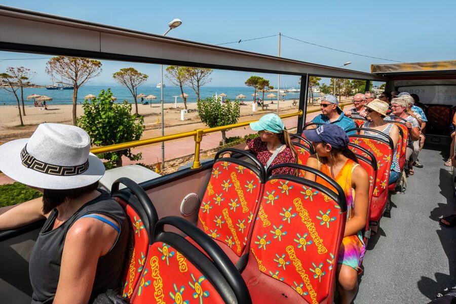 Athens: City Sightseeing Hop-On Hop-Off Bus Tour - Audio Guide, Headphones, and Comfort on Hot Days