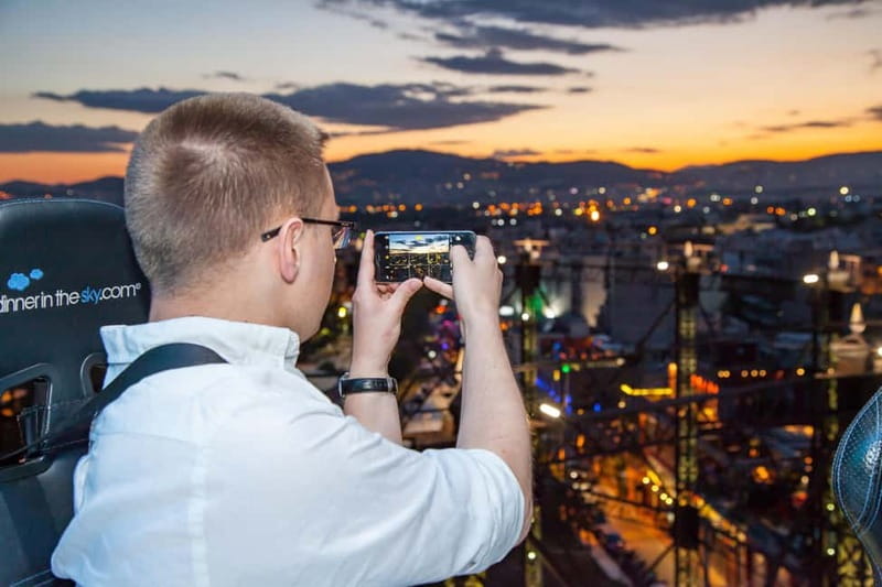 Athens: Dinner in the Sky Experience - Technopolis Park Arrival, Drinks, and Restroom Timing