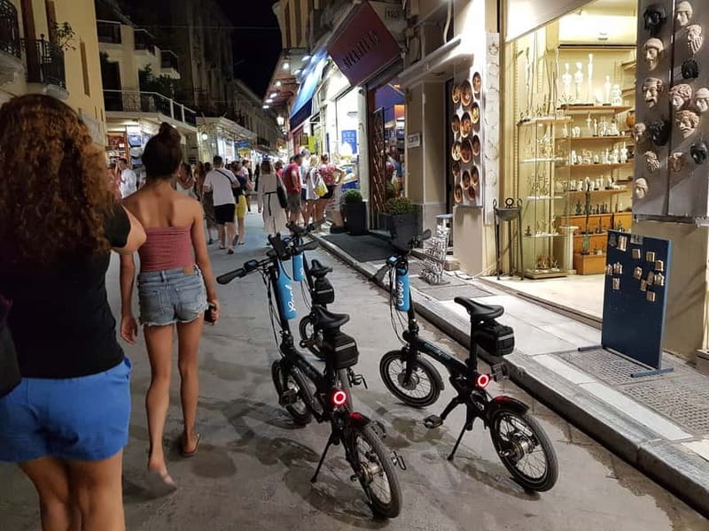 Athens: Discover the City Electric Bike Night Tour - The three-hour route, stop by stop under the moonlight