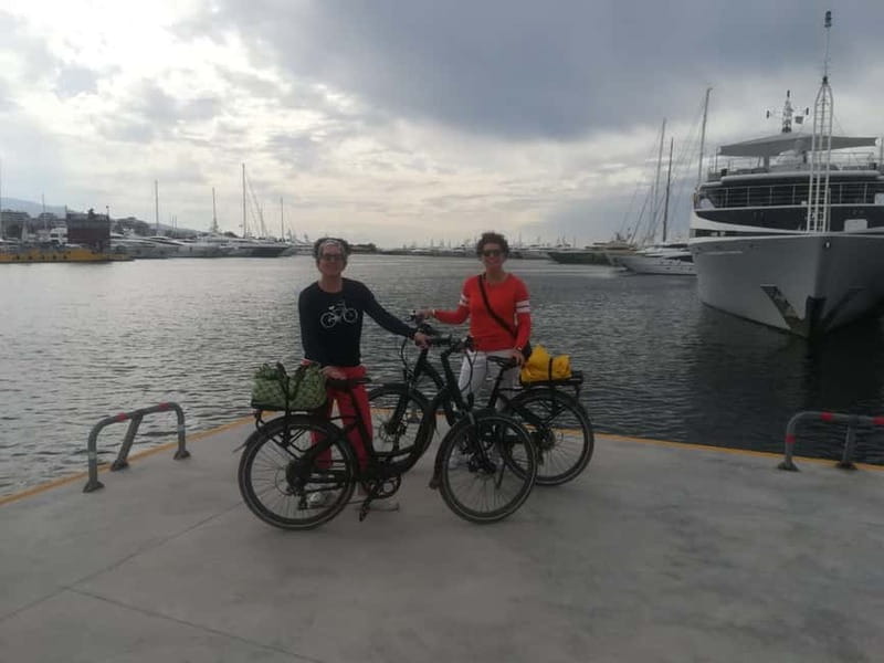 Athens: Electric Bike Seaside Tour with Guide - Trocadero and the Olympia reconstruction: a dramatic pause by the water