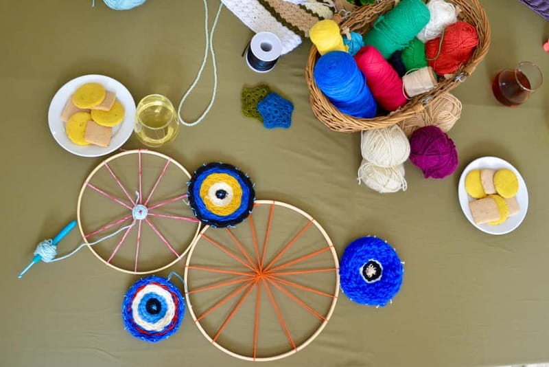 Athens: Evil Eye Weaving Workshop - The Take-Home Talisman: Your Colorful Evil Eye Charm