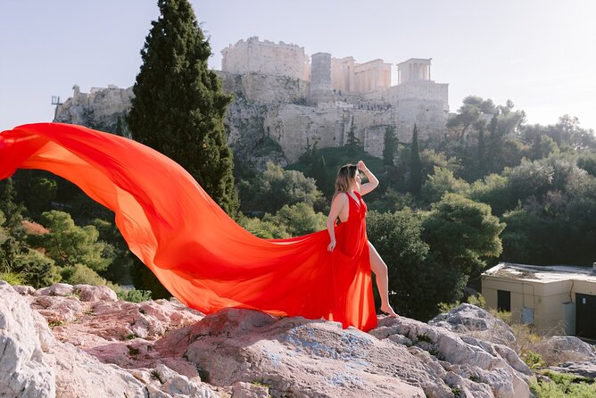 Athens Flying Dress Photo Shoot with a Professional Photographer - A Flying Dress Shoot That Feels Like a Mini Athens Tour