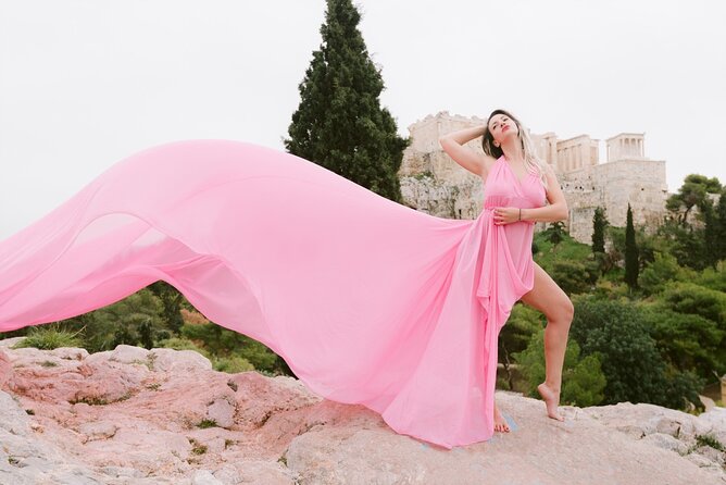 Athens Flying Dress Photo Shoot with a Professional Photographer - Practical Tips so Your Photos Look Effortless