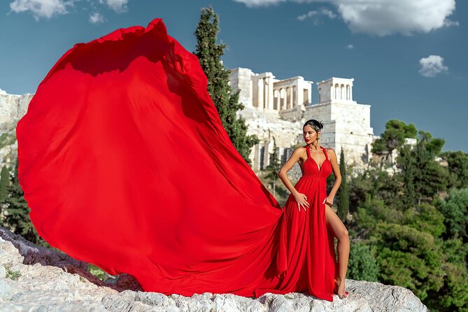 Athens: Flying Dress Photoshoot "Marilyn Package" - Clean, No-People Photos: The Real Value