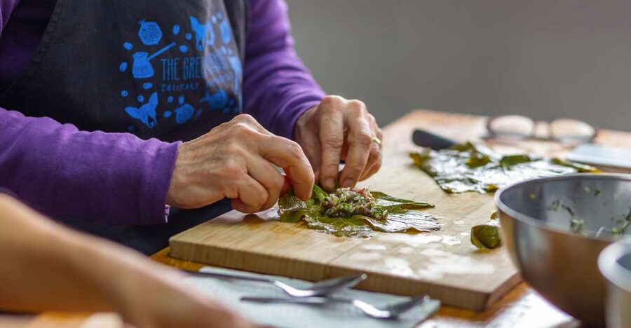 Athens: Food Market Visit and Cooking Class with Wine - The dishes you’ll make, and what to watch for