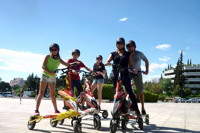 Athens Full Day Trikke, Acropolis and Museum Walking Tour - Getting started at ScooteriseChatzichristou and learning the Trikke