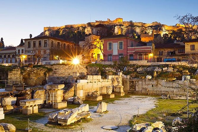 Athens Greece Night Tour - Lycabettus Hill night views, then marble at Panathenaic Stadium
