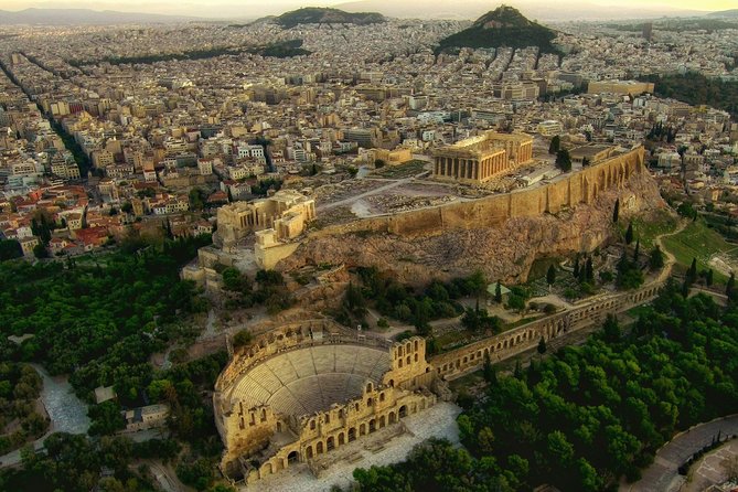 Athens Greece plus Temple of Poseidon, Sounion - Temple of Olympian Zeus: Massive Columns, Roman Scale