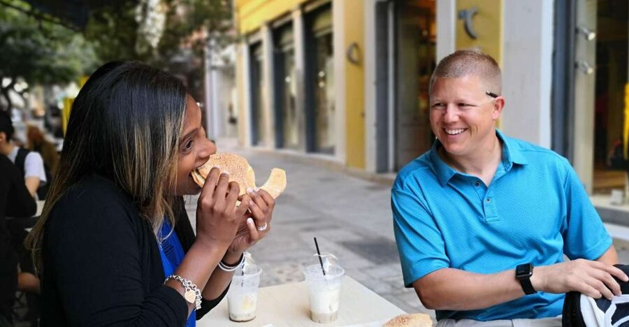 Athens: Greek Street Food Tour - Where the walk starts: Athinas 7 and how to get there cleanly