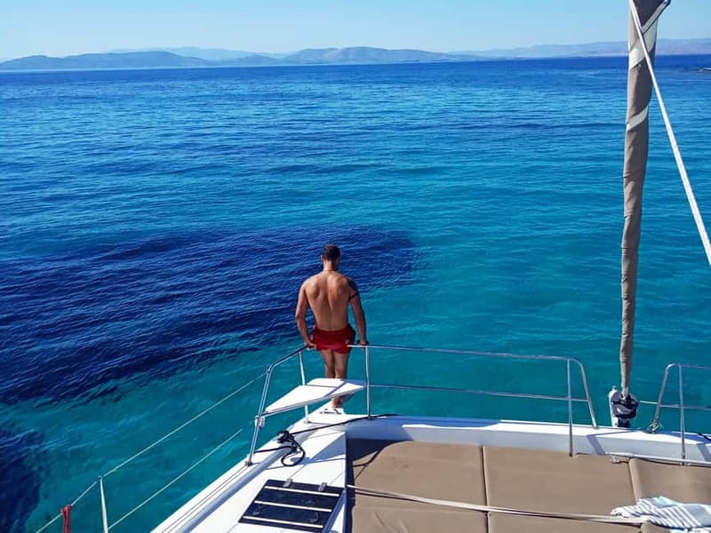 Athens: Half-Day Morning Catamaran Cruise with Meal & Drinks - From port to Hydrousa Island: your first real taste of the sea