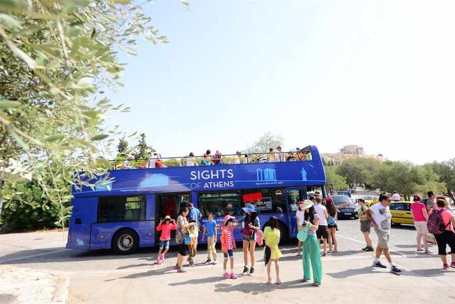 Athens: Island Cruise with Lunch & Hop-On Hop-Off Bus Ticket - Moni Island Lunch on the Beach, Then Snorkel and Relax