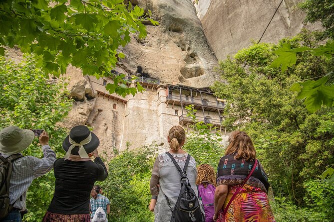 Athens: Meteora Monasteries, Caves & Coastal Stopovers with Lunch - St. Stephen’s, Roussanou, and the Stair-Heavy Views You See Outside