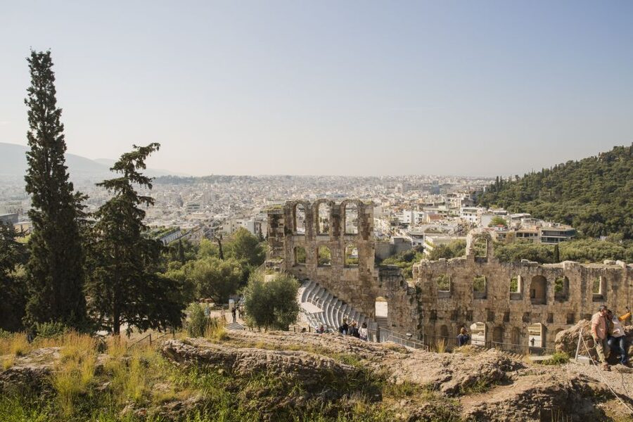 Athens: Mythology Tour for Families - Theatre of Dionysus and Propylaea: drama and the big entrance