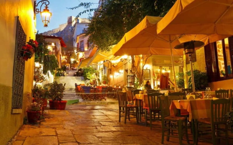 Athens: Night Walking Tour - Monastiraki Square at night: your Athens “starting pulse”