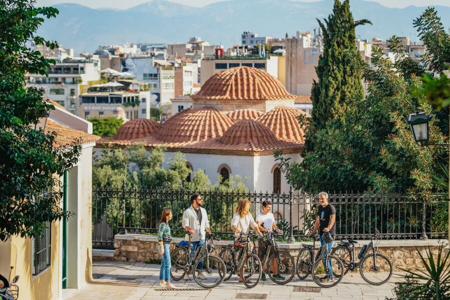 Athens: Old Town Highlights Guided E-Bike Tour - Hephaestus, Filopappou Hill, Monastiraki, and Plaka angles worth stopping for