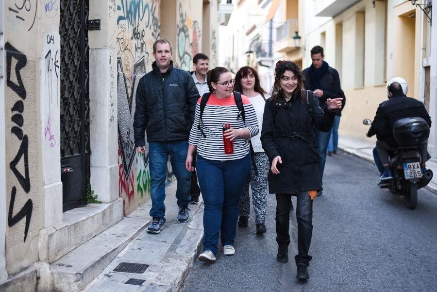 Athens: Private Evening City Walk & 4-Course Curated Dinner - Night Athens from Syntagma Square, where the vibe turns on