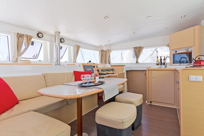 Athens Private Full day Catamaran cruise with meal & drinks - Stop 3, Vagia Bay (1.5 hours for more swimming plus Attica views)