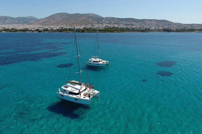 Athens Private Luxury Catamaran Cruise with Traditional Greek Meal and BBQ - A private 5-hour catamaran day on Athens Riviera