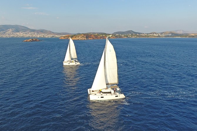 Athens Private Luxury Catamaran Cruise with Traditional Greek Meal and BBQ - Athens Riviera views, best enjoyed from open water