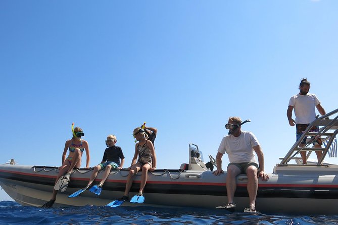 Athens Private Snorkeling and Swimming Cruise with pick up - Boarding the skippered RIB: what you are paying for