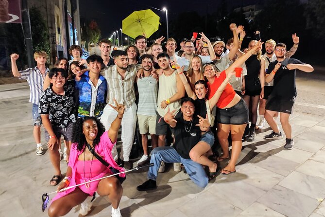 Athens Pub Crawl with 1hr Open Bar & VIP Nightclub Access - 10 pm Start at Thiseos: how the night actually kicks off