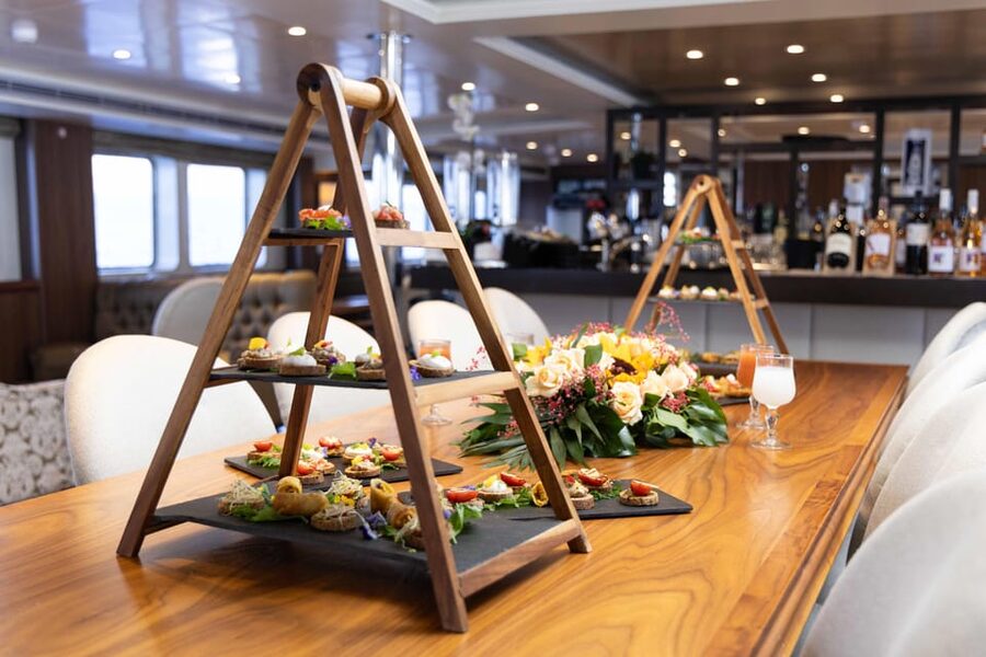Athens: Saronic Islands Cruise with VIP Area Seating & Lunch - Lunch, drinks, and onboard comfort during the busiest hours