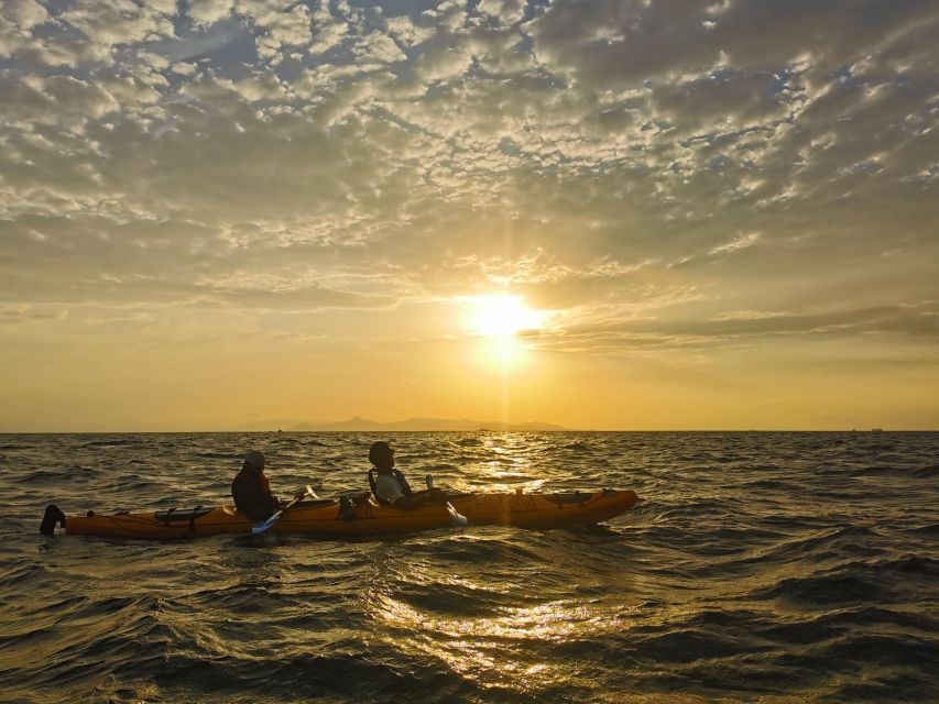 Athens: Sea Kayak Sunset Tour - The secret stop and the swim-snorkel break