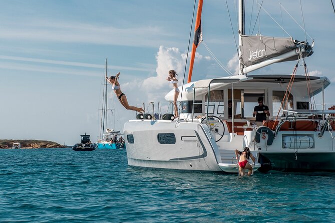 Athens Semi private Morning Catamaran cruise with meal & drinks - Vouliagmeni Beach Off Astir: Prestige Swim Time With a Second Water Break