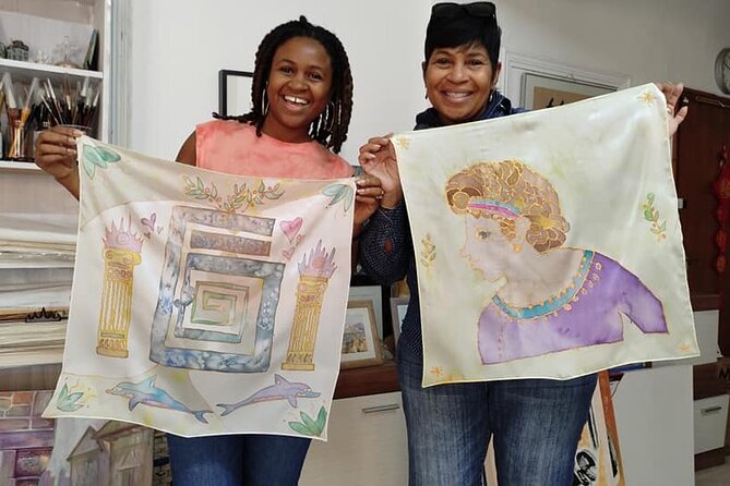 Athens: Small Group Silk Scarf Art Workshop with Greek Themes - Picking a Greek theme, no art degree required